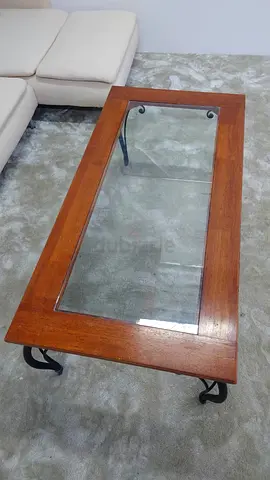 Wooden Coffee Table Top-Glass