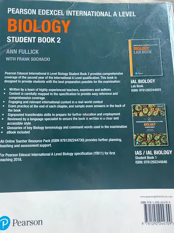 Pearson Edexcel International A Level Biology Student Book 2
