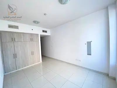Luxury 1 bedroom apartment for annual rent in Ajman with 2 bathrooms, built-in wardrobes, modern finishes, flexible payment options, and a clean tower