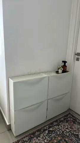 IKEA White 4-Drawer Shoe Cabinet — Compact Hallway Storage