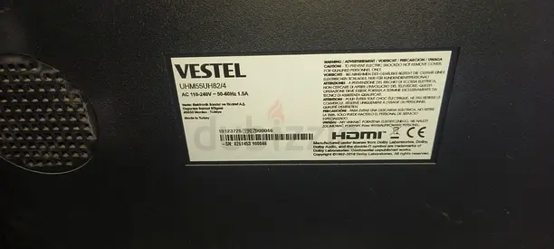 Vestel 55- inch LED TV (Model UH) - Good Working Condition