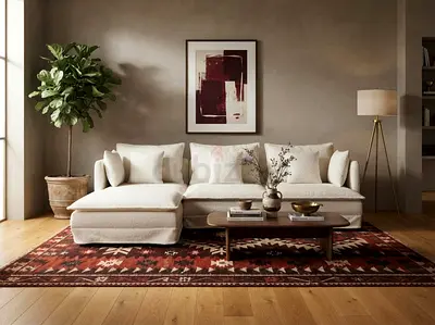 Modern L-Shape Sofa with Left/Right Configuration. Available in many colors. Comfortable and stylish