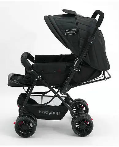 Babyhug double-seat stroller with canopy - good condition
