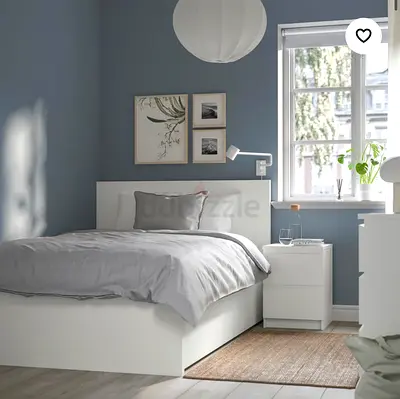 IKEA BRIMNES Bed 120x200 with 2 Drawers & Mattress