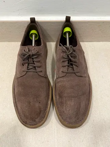 Clarks Brown suede men's casual boots, size unknown -very light used