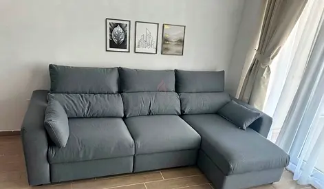 Smart sofa bed featuring spacious storage and customizable left/right fitting. Multiple fabric color