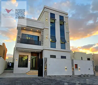 For sale, a distinctive villa in Al Zahia with a swimming pool, freehold for all nationalities, including registration fees