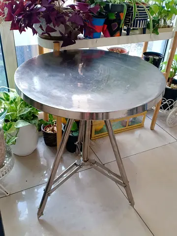 Nice Round Steel Table from Marina