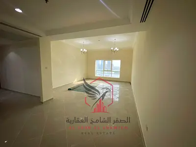 اكبر غرفتين وصالة اطلالة بحرية باركن مجاني مع جيم ومسبح مجاني