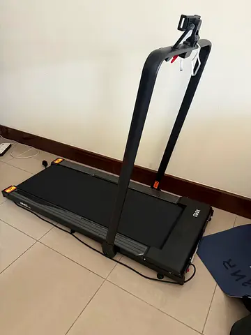Portable folding treadmill