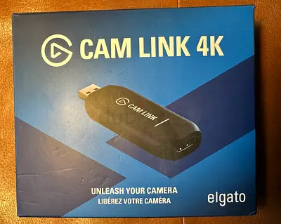 Elgato Cam Link 4K HDMI USB Capture (Boxed) - never used! Brand new