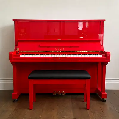 YAMAHA U3 RED UPRIGHT PIANO