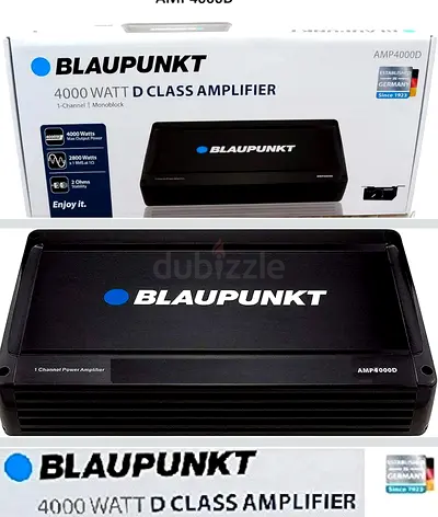 Blaupunkt AMP4000D 4000W D-Class Monoblock Car Amplifier - Like New