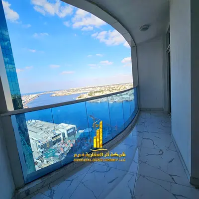 Two-bedroom apartment with a living room in Ajman - Al Rashidiya 1 - Oasis Towers - furnished with new furniture for monthly rent
