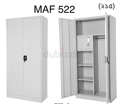 Metal Storage Wardrobe / Office Locker with Shelves and Lockable Box - MAF 522