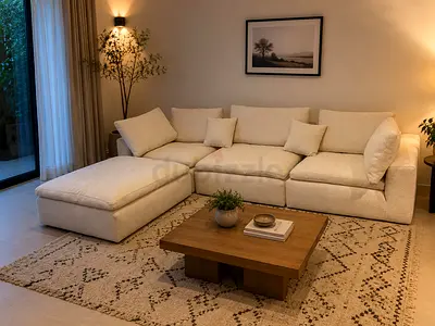 Luxury Feather Filled Sectional Sofa designed for maximum comfort. Deep seating, modern style, and p