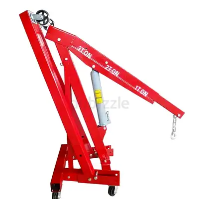 Portable Hydraulic Engine Hoist / Shop Crane - 1 Ton 3 Capacity