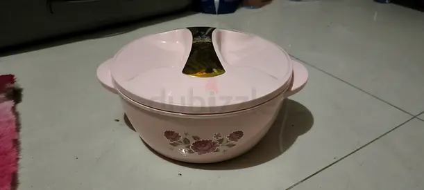 Pink Insulated Hot Pot / Casserole Server with Lid (Used)