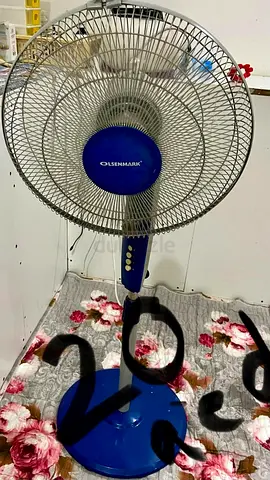 Olsenmark Blue Adjustable Stand Fan - Used, Working