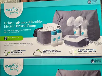 Evenflo Deluxe Advanced Double Electric Breast Pump - Lightly Used