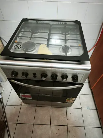 Used 4-Burner Gas Cooker with Oven - Stainless Steel