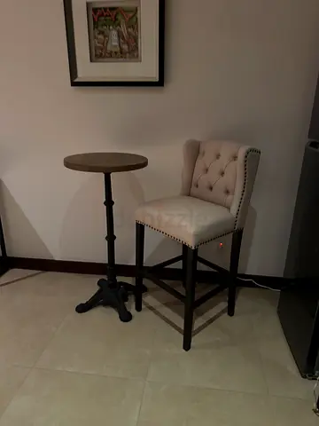 Bar Table Marina Home cast iron table and Bar stool - 14 months old