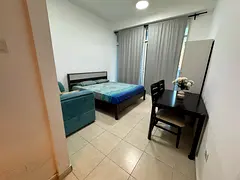 *Master Bedroom with Attached Bathroom & Balcony | AED 3,000 | Clean & Peaceful Apartment*