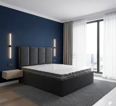 Stylish Modern Queen Size bed with mattress storage bed Double bed family bed Queen bed