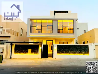 Modern villa, Al Zahia Ajman (registration and ownership fees included) two floors and a roof freeh