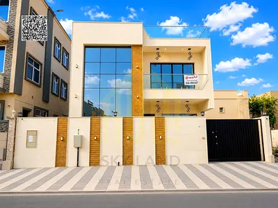 A villa with all-inclusive price (electricity, water, air conditioning) on the main street, ready to move in, in one of Ajman's most prestigious are