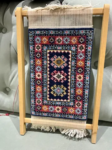 small handwoven rug
