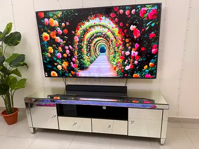 Mirrored TV table