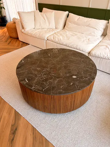 Marble coffee table 110cm diameter