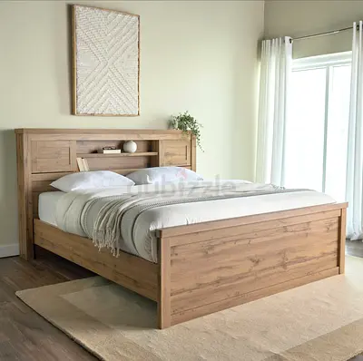 King Size Bed and foam mattress - Home Center Colton + IKEA ÅKREHAMN - 180x200 cm - RRP 3,400 AED