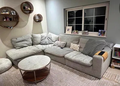 Looks great Condition Pan Home pianca feather 🪶 filled Sofa