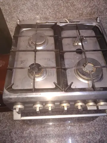 Stainless steel 4 burner gas cooker with oven