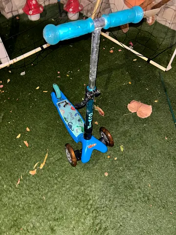 Blue and Green Kids Scooter