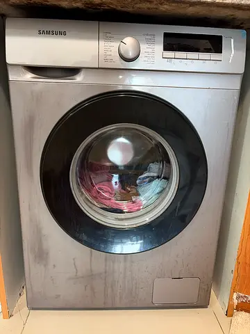 Samsung Front-Load Washing Machine - Silver, Used
