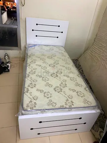 Brand New Single Wooden Bed With Medical Mattress