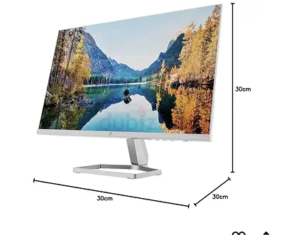 HP M24fw Full HD 23.8" IPS LCD Monitor with AMD FreeSync 2021 Model - Silver White
