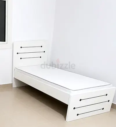 Brand new mdf single bed with medical mattress available.