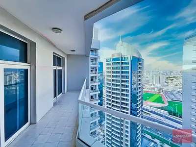 2 BR unit with pool view on high floor with large balcony near TECOM metro station