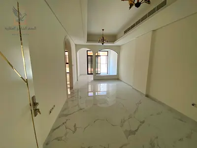 One-bedroom apartment for annual rent in Al Tallah, Ajman. First occupancy. Includes free swimming pool and built-in wardrobes. Distinguished apartmen