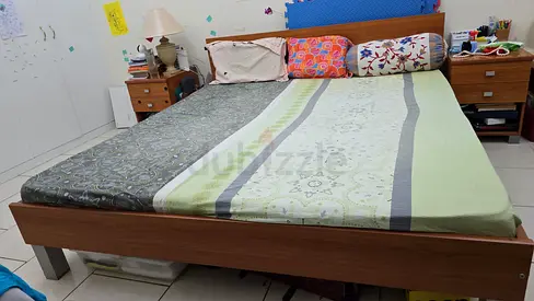Double Bed with side tables