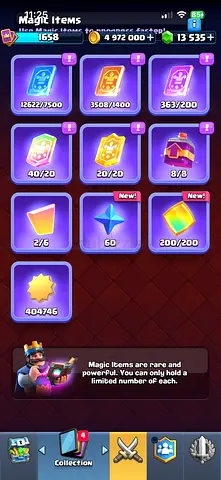 ClashRoyale acc Most cards lvl 15( Read description)