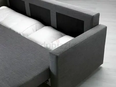 IKEA FRIHTEN Grey fabric sofa bed (dismantled and safely packed)with storage - good condition