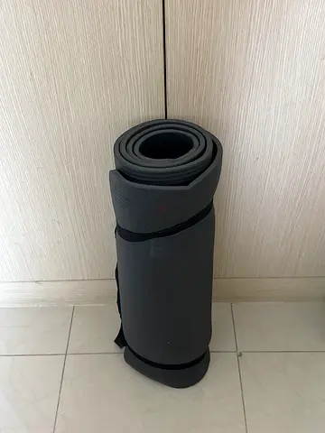 Used Thick Roll-Up Exercise/Yoga Mat with Carry Strap