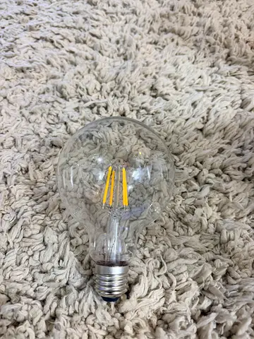 Clear LED Filament Bulb - 6 pieces - E27 Globe Style