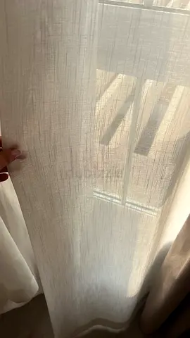 Lightweight sheer white curtains - pair, gently used