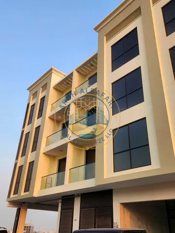 New barnd building 1bhk just 46k with balcony and wardrobes Open view parking Tilal City Sharjah